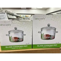GLAZZIT 1.5L & 2L Glass Cooking Pot. 3540 Units. EXW Los Angeles